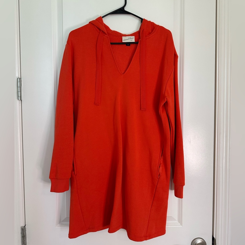 Oversized Orange Hooded Sweater - Never Worn